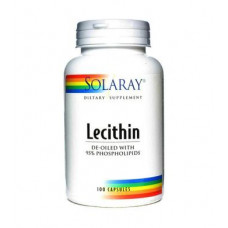 Soy Lecithin, Lecithin, Solaray, 1000 mg, 100 Capsules, Z06814
 