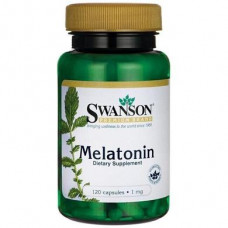 Мелатонин, Melatonin, Swanson, 1 мг, 120 капсул, Z06817
  