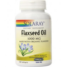 Flaxseed Oil, Flaxseed Oil, Solaray, 1000 mg, 100 Softgels, Z06833
 