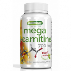 L-Carnitine, Mega L-Carnitine, Quamtrax, 700 mg, 120 Capsules, Z06989
 