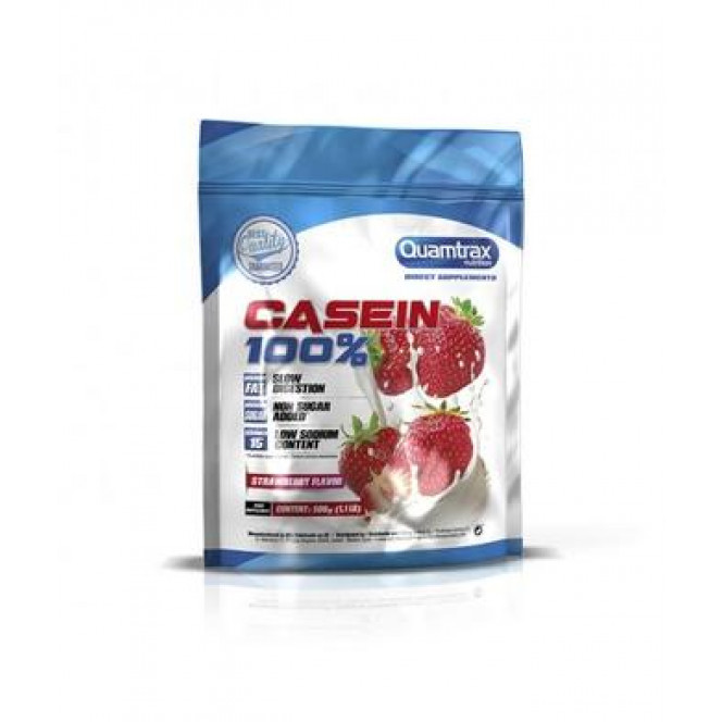 Casein, 100% Casein, Quamtrax, strawberry flavor, 500 g 369, Z06994 .. Discounts, promotions, 100% original products. Worldwide shipping, free shipping, world, health, cosmetics, fitness