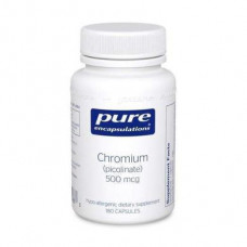 Chromium (picolinate), Chromium (picolinate), Pure Encapsulations, 500 mcg, 60 Capsules, Z07033
 