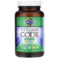 Мультивитамины для всей семьи, Vitamin Code Family, Garden of Life, 120 капсул, Z07047
  