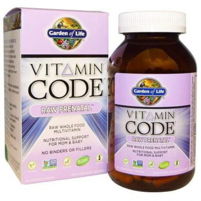 Витамины для беременных, Vitamin Code Raw Prenatal, Garden of Life, 90 капсул, Z07053
  