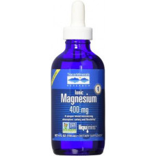 Liquid Ionic Magnesium, Trace Minarals, 400 mg, 118 ml, Z07071
 