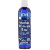 Минералы в виде капель, Low Sodium ConcenTrace, Trace Mineral Drops, Trace Minerals Research, 237 мл, Z07078
  