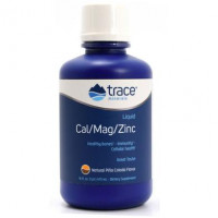 Liquid Cal / Mag / Zinc, Trace Minerals Research, Pina Colada, 437 ml, Z07084
 