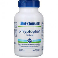 L-Tryptophan (L-Tryptophan), Life Extension, 500 mg, 90 Vegetarian Capsules, Z07111
 