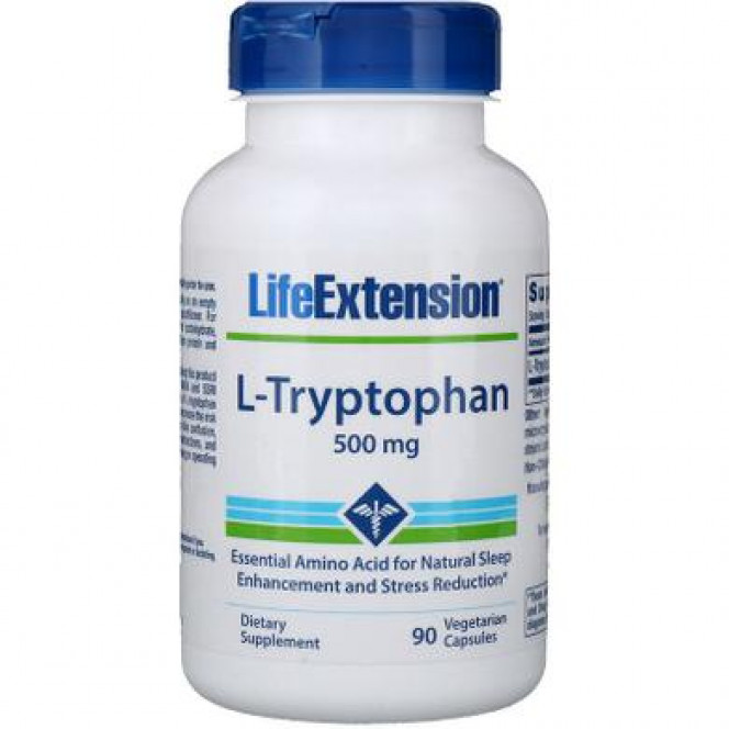 L-Tryptophan, Life Extension, 500 mg, 90 Vegetarian Capsules 810, Z07111 .. Discounts, promotions, 100% original products. Worldwide shipping, free shipping, world, health, cosmetics, fitness