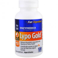 Fat Digestion Optimizer, Lypo Gold, For Fat Digestion, Enzymedica, 120 Capsules, Z07135
 