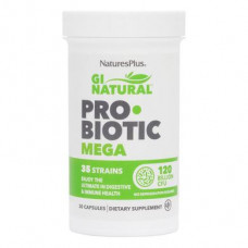 Пробиотики Мега, Probiotic Mega, Natures Plus, 120 млрд КОЕ, 30 капсул, Z07211
  