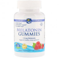 Melatonin Gummies, Nordic Naturals, Raspberry Flavor, 1.5 mg, 60 Gummies, Z07212
 