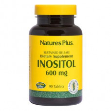 Inositol, Extended Release, Natures Plus, 600 mg, 90 Tablets, Z07186
 