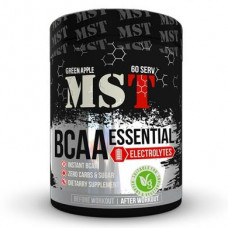 Аминокислоты БЦАА с электролитами, BCAA Essential with Electrolytes, MST Nutrition, вкус зеленое яблоко, 480 г, Z07253
  