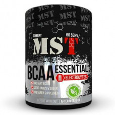 BCAA Amino Acids with Electrolytes, BCAA Essential with Electrolytes, MST Nutrition, Cherry Flavor, 480 g, Z07254
 