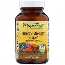 Turmeric Strength for Liver, MegaFood, 60 Tablets, Z07280
 