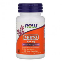 7-KETO, (Dehydroepiandrosterone), Now Foods, 100 mg, 60 Veggie Caps, Z07282
 