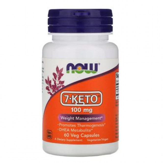 7-KETO, (Dehydroepiandrosterone), Now Foods, 100 mg, 60 Veggie Caps, Z07282
 