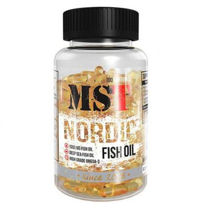 Норвежский рыбий жир, Nordic Fish Oil (Omega 3), MST Nutrition, 90 гелевых капсул, Z07374
  