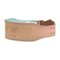 Leather belt MFB 246, Mad Max, beige, size XL, Z07568
 