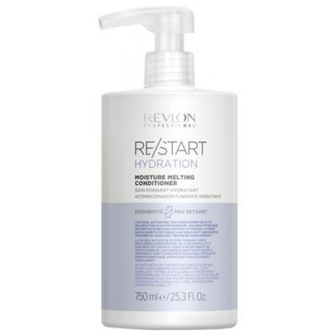 Conditioner for moisturizing hair, Restart Hydration Moisture Melting Conditioner, Revlon Professional, 750 ml 1 037, Z07628 .. Discounts, promotions, 100% original products. Delivery worldwide, free shipping, world, health, cosmetics, fitness