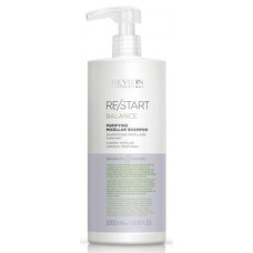 Шампунь для глубокого очищения, Restart Balance Purifying Micellar Shampoo, Revlon Professional, 1000 мл, Z07666
  