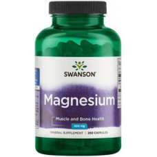 Магний, Magnesium, Swanson, 200 мг, 250 капсул, Z07792
  