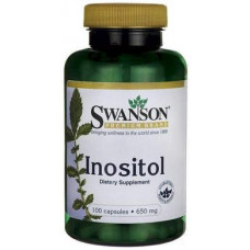 Инозитол, Inositol, Swanson, 650 мг, 100 капсул, Z07797
  