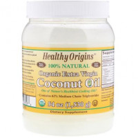 Кокосовое масло, Coconut Oil- Organic Extra Virgin, Healthy Origins, органическое, 1530 г, Z07853
  