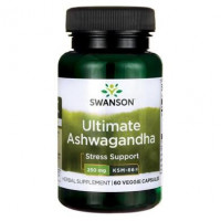 Ашвагандха, экстракт корня, Ultimate Ashwagandha, Swanson, 250 мг, 60 вегетарианских капсул, Z07887
  