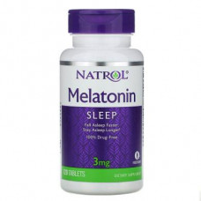 Мелатонин, Melatonin, Natrol, 3 мг, 120 таблеток, Z07917
  