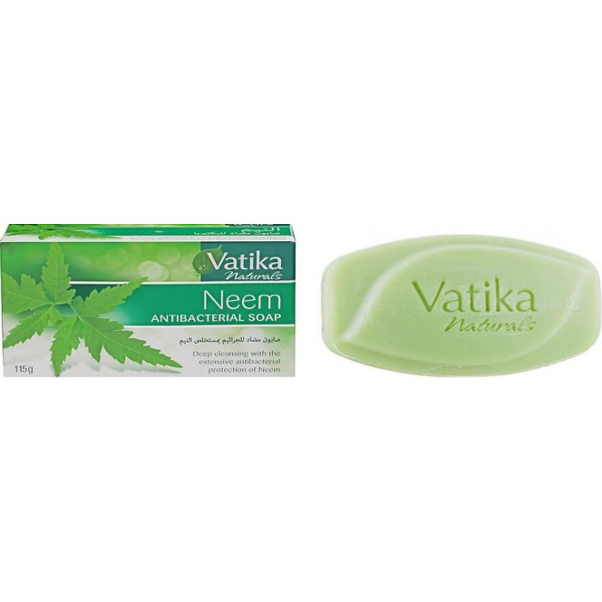 Питательное мыло с нимом, Vatika DermoViva Neem Antibacterial Soap, Dabur, 115 г, Z08095
  