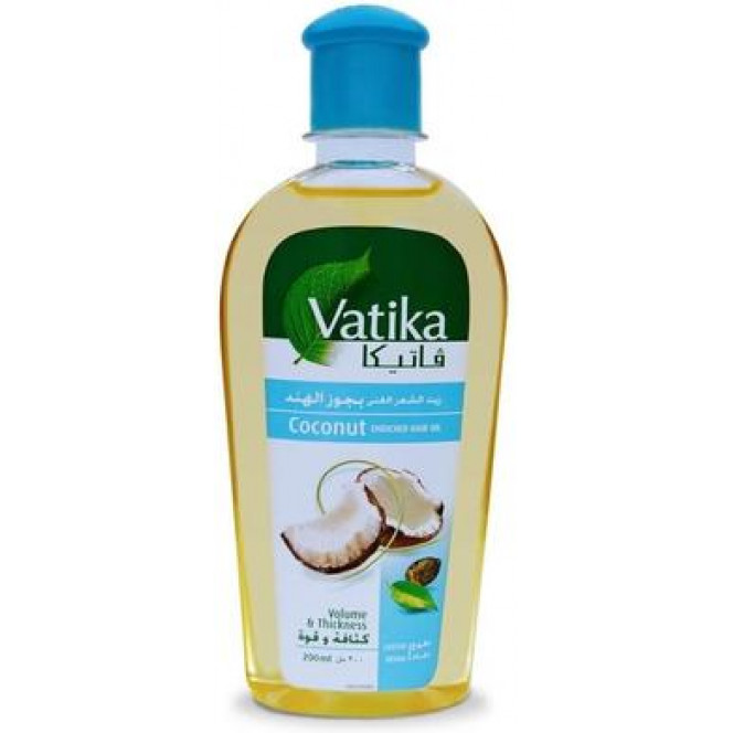 Масло для волос кокосовое, Vatika Coconut Hair Oil, Dabur, 200 мл, Z08131
  