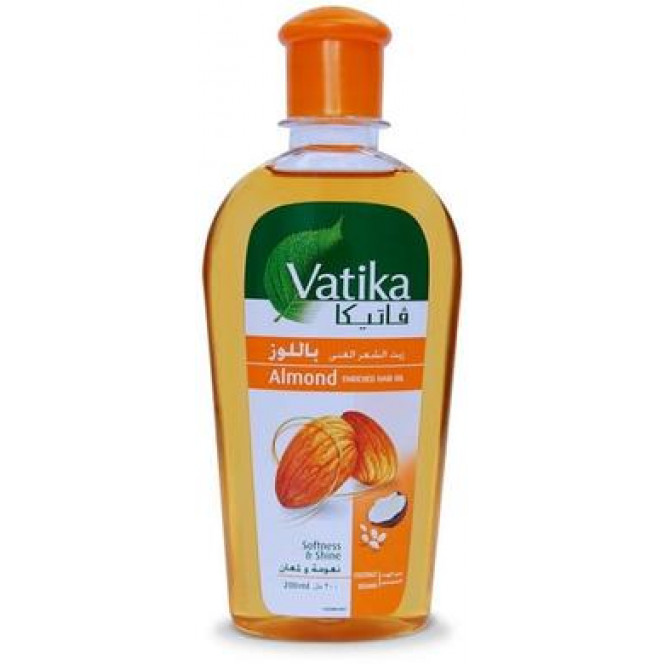 Hair oil with almonds, Vatika Almond Hair Oil, Dabur, 200 ml 132, Z08133 .. Discounts, promotions, 100% original products. Delivery worldwide, free shipping, world, health, cosmetics, fitness