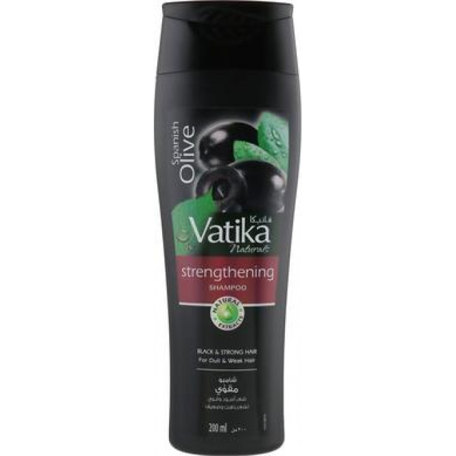 Шампунь с маслом маслин для тусклых и слабых волос, Vatika Black Olive Shampoo, Dabur, 200 мл, Z08148
  