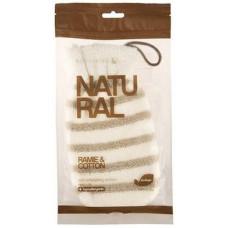 Glove-washcloth, Natural Ramie & Cotton Mitt, Suavipiel, Z08397
 