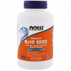 Krill Oil, Krill, Now Foods, 1000 mg, 120 Softgels, Z08454
 