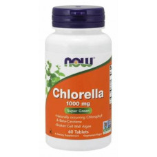 Хлорелла, Chlorella, Now Foods, 1000 мг, 60 таблеток, Z08458
  