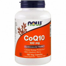 Coenzyme Q10 (CoQ10), Now Foods, 100 mg, 180 Capsules, Z08461
 