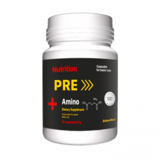 Тонизирующая добавка PRE Amino+, EntherMeal, 30 капсул, Z08568
  