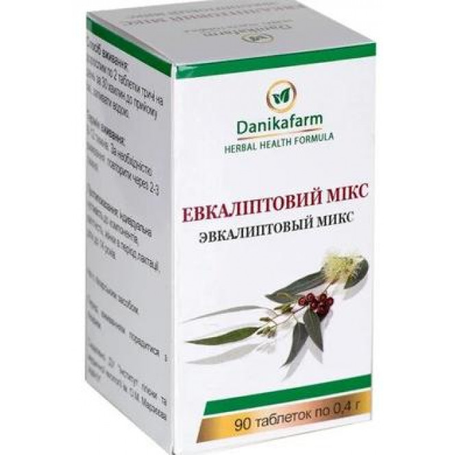 Eucalyptus mix, Danikafarm, 90 tablets 66, Z08634 .. Discounts, promotions, 100% original products. Worldwide delivery, free shipping, peace, health, cosmetics, fitness