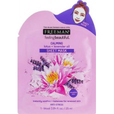 Lotus & Lavender Oil Calming Sheet Mask, Freeman, 25 ml, Z08718
 