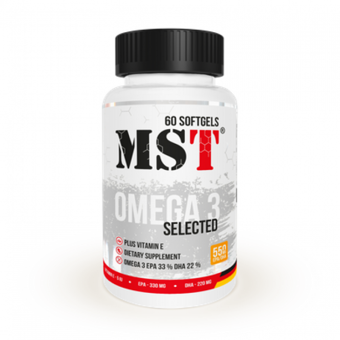 Omega-3, Omega 3 Selected (55%), MST Nutrition, 60 gel capsules 336, Z08747 .. Discounts, promotions, 100% original products. Worldwide shipping, free shipping, world, health, cosmetics, fitness