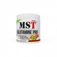 Glutamine, Glutaminee Pro (Glutamine + L Alanine), MST Nutrition, Strawberry Kiwi Flavor, 315 g, Z08749
 