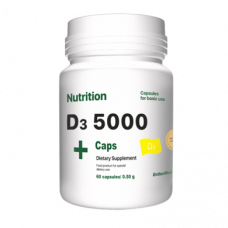 Vitamin D3, D3 5000, EntherMeal, 60 capsules, Z08927
 