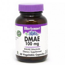 Диметиламиноэтанол, DMAE, Bluebonnet Nutrition, 100 мг, 50 растительных капсул, Z09457
  