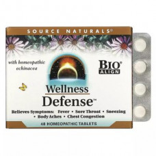 Immune Defense, Wellness Defense, Source Naturals, 48 ​​Tablets, Z09465
 