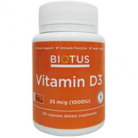 Vitamin D3, Vitamin D3, Biotus, 1000 IU, 120 capsules, Z09480
 