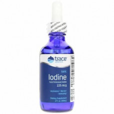 Жидкий йод, Ionic Iodine, Trace Minerals Research, 225 мкг, 59 мл, Z09493
  