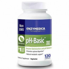 Enzymes pH balance, pH-Basic, Enzymedica, 120 capsules, Z09525
 